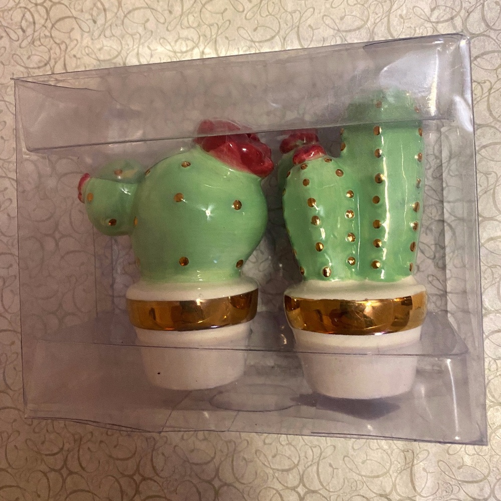 Cactus Salt and Pepper Shakers